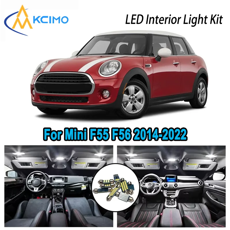 

High-Quality LED Interior Kit for Mini F55 F56 2014-2022 2018 2019 2020 2021 Premium Error-Free Dome Map Trunk Automotive Lamps