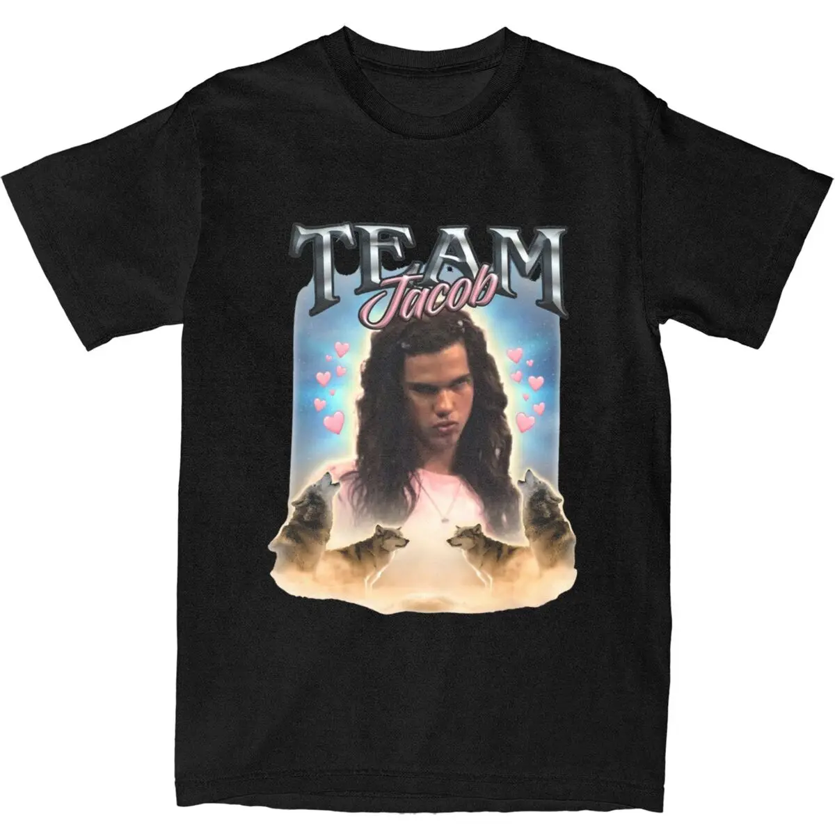 Team Jacob T Shirt Summer Cursed Fan Vintage T Shirts Cotton Hip Hop Tee Shirt For Men's Short Sleeve Casual Tees