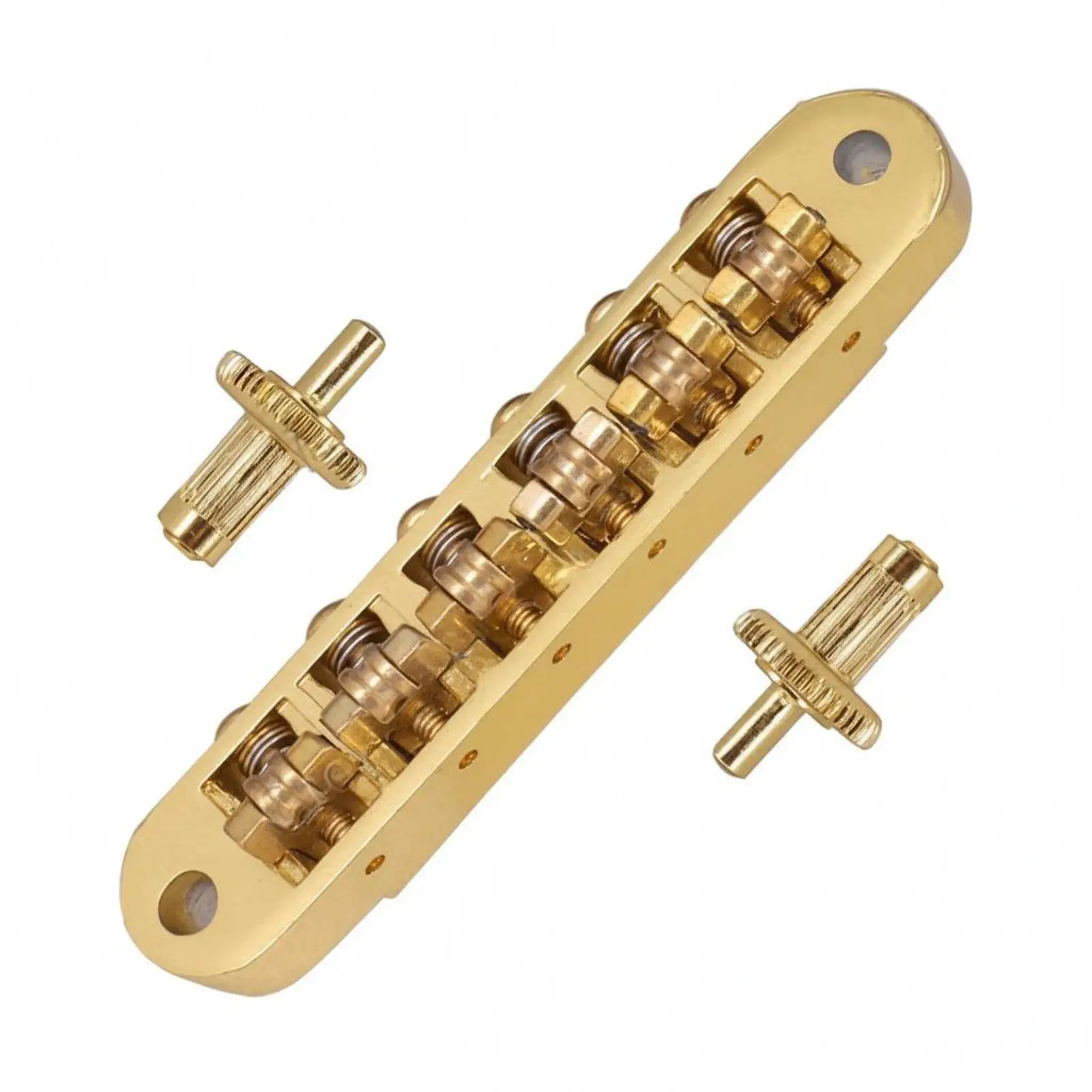 Roller Saddle Bridge Improves Tuning Stability 6-Stringed Roller Bridge Increases Sustain for Luthiers