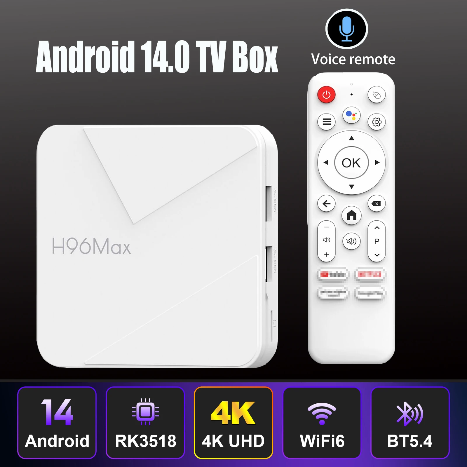 H96 Android 14 Tv B… - image