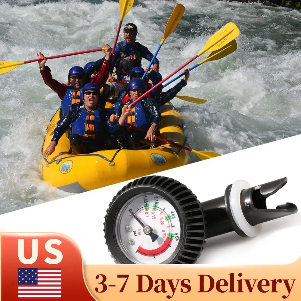 

Манометр для надувных лодок и каяков, коннектор для воздушного клапана, барометр из АБС-пластика, измеритель давления воздуха 5 PSI, термометр для воздуха