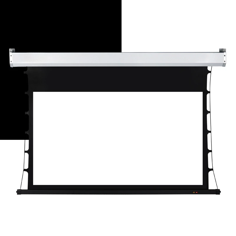 Electric remote control curtain 200 inches, home office 4K ultra-clear projector large engineering curtain