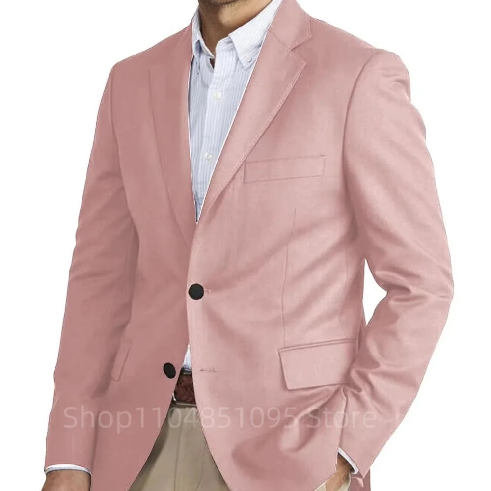 

Arrival Luxury Men Blazer Fashion Wedding Suits Blazers Male Notch Lapel Jacket Business Casual Solid Color Long Sleeve Top