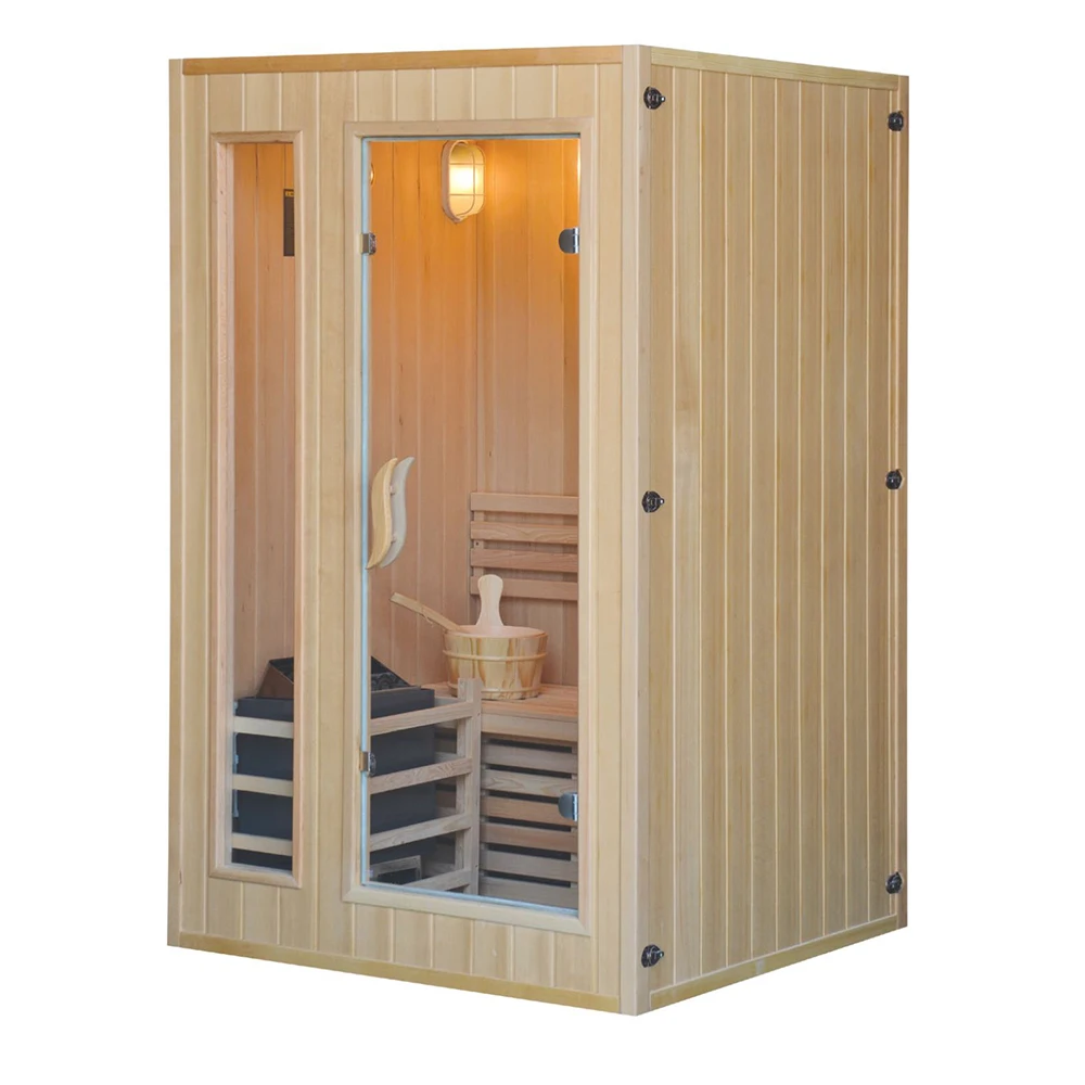 FL Sauna Hemlock Solid Wood Sauna Room For Home Beauty Skin Care Dry Sweat Therapy Sauna Equipment