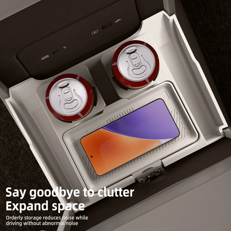 2025 لـ Voyah Dream سيليكون صندوق تخزين وحدة التحكم المركزية التحكم المركزي المنظم حصيرة اكسسوارات السيارات الداخلية