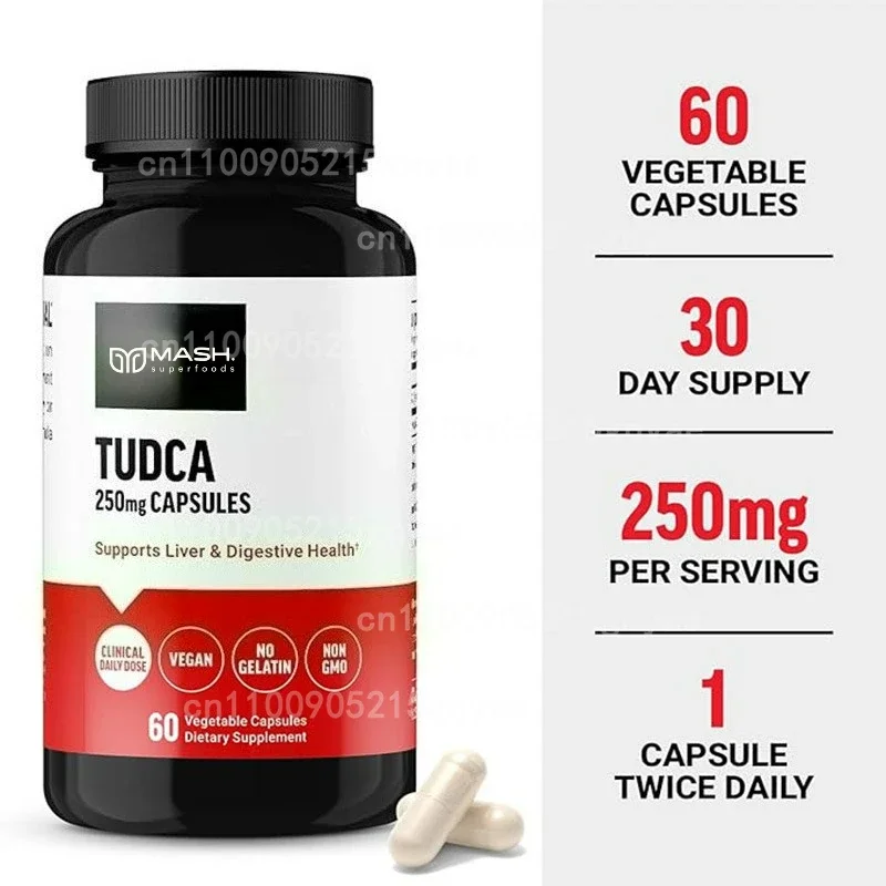 

Добавка TUDCA, 2400 мг, комплекс желчной соли для здоровья печени и желчного пузыря, поддержка пищеварительной печи, против старения, 60 капсул