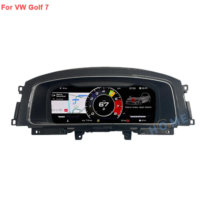 

Virtual Instrument Cluster CockPit Digital Dashboard Panel LCD Speedometer for Volkswagen VW Golf 7 R Golf7 MK7 GTi 2012~2020