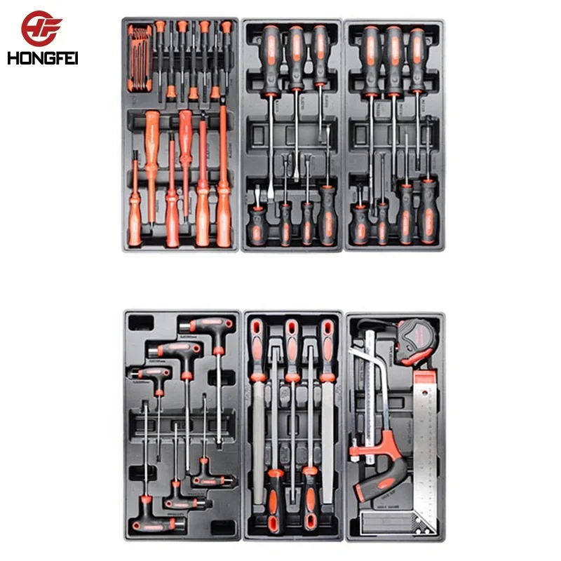 High Quality Multi-function Metal Drawer Tool Trolley Box With Tool Sets For Car Repair