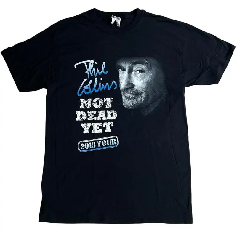 Phil Collins Not Dead Yet Live Tour 2018 Black Mens Medium T shirt