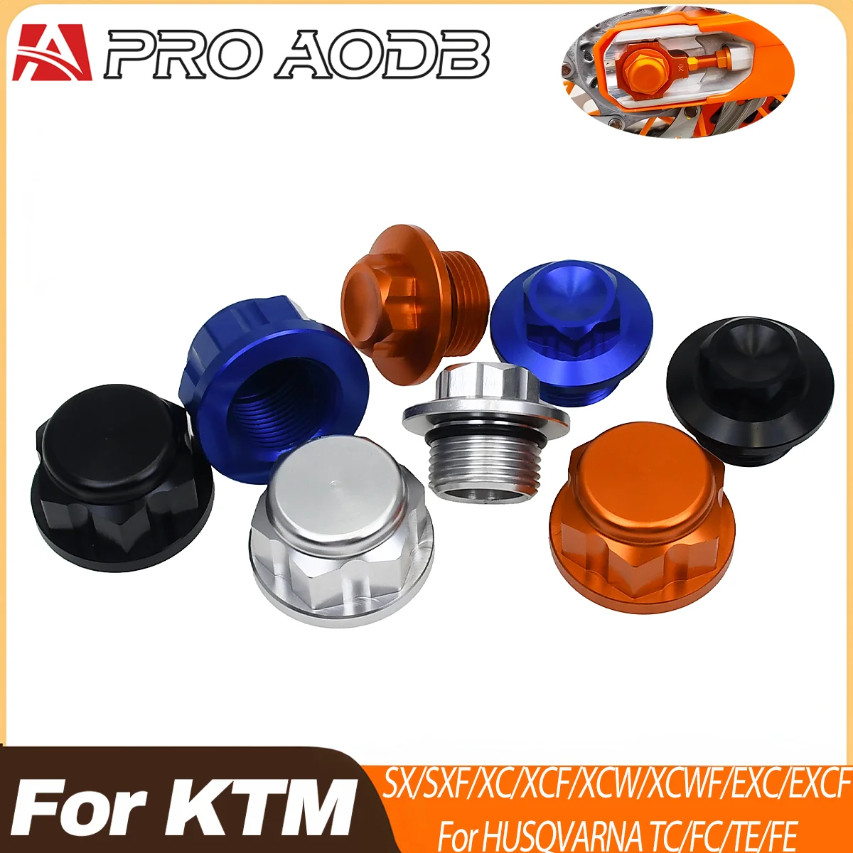 

For KTM EXC 300 EXC 250 EXC-F 350 XCW 450 500 Husqvarna TE 300 FE 450 2016-2022 CNC Aluminum Front Rear Wheel Lock Axle Lock Nut