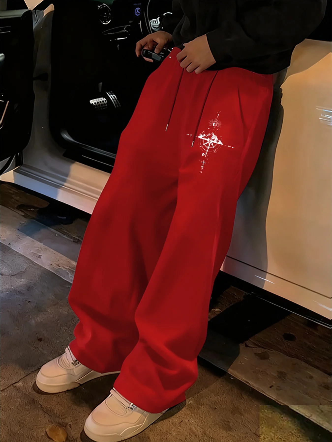 

Мужские повседневные брюки, модный принт, свободный крой, удобные, дышащие, приятные к телу, не душные, простой и стильный дизайн.