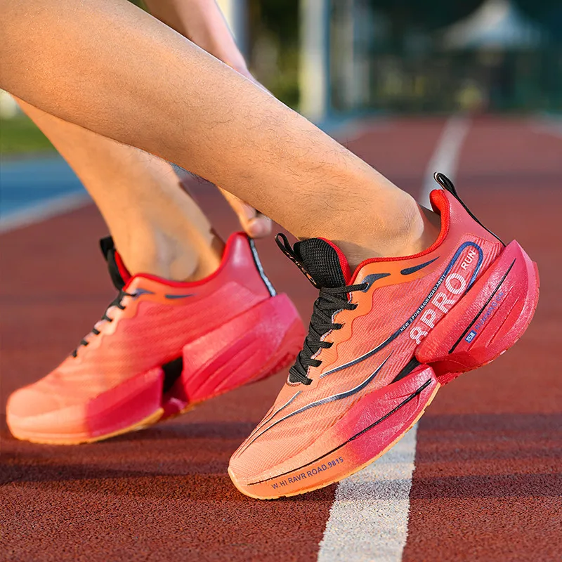 Nowe męskie tenisówki z płytą węglową Outdoor miękka podeszwa siatkowe buty sportowe buty do biegania lekkie antypoślizgowe buty do tenisa na co dzień dla par — zdjęcie 4