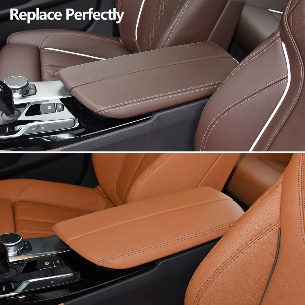 Front Center Console Lid Leather Armrest Box Cover Panel For BMW 5 6GT Series G30 G31 G32 525i 530i 540i 2017-2022 Replacement