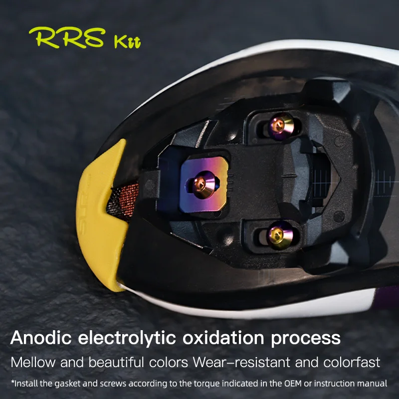 

Rrsikt велосипедная пластина с замком времени, прокладка из титанового сплава с винтами для Xpresso/Xpro/lclic, велосипедная педаль, шипы, винты, аксессуары