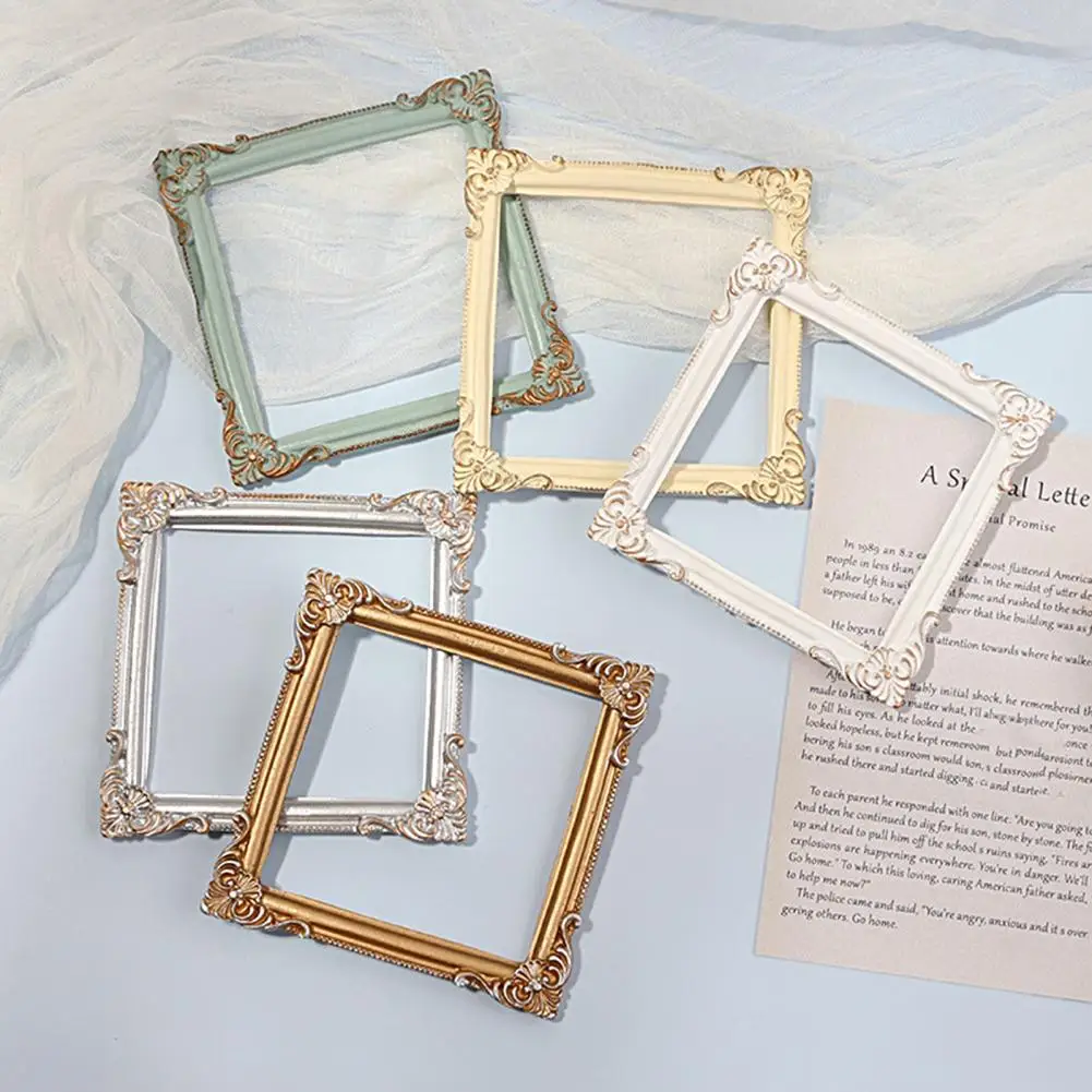 Picture Holder Square Picture Display Stand Indeformable Desktop Decoration  Useful Mini Vintage INS Photo Display Frame