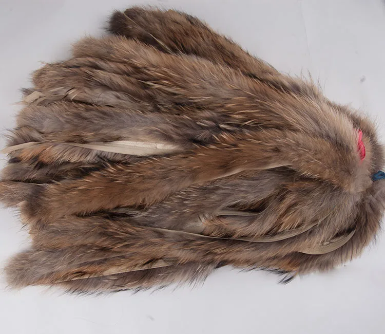 Real fur collar 100% genuine raccoon fur scarf 70cm winter for women hot selling