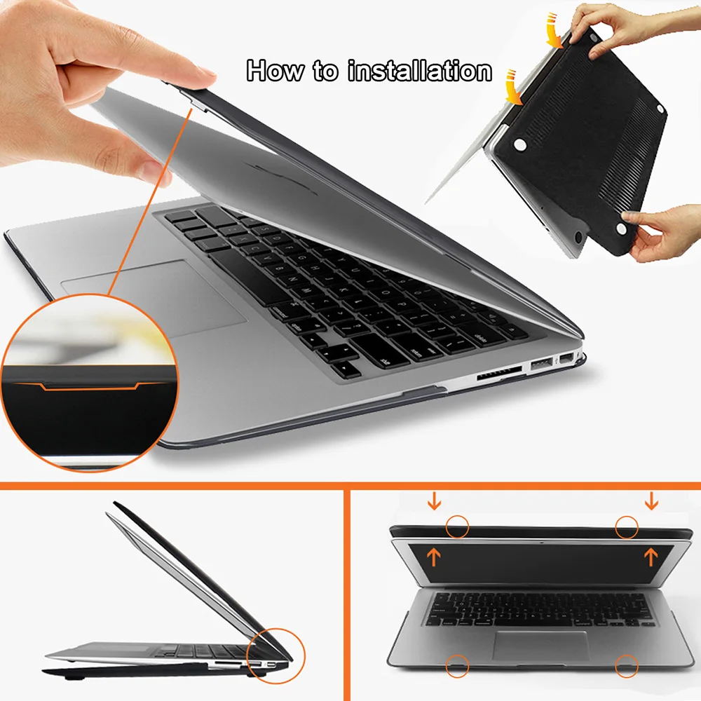 Funda de ordenador portátil para Macbook Air 13, A2337/Pro 13, 12, 11, 15, A2338, A2159, nueva barra táctil para Mac Book Pro 16, A2141, carcasa dura negra mate