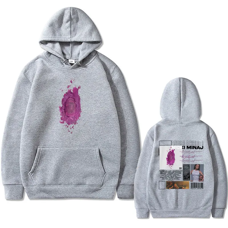 Nicki Minaj The Pinkprint Cover Album Hoodie Men Women Hip Hop Rap Sportswear Male Fashion Oversized Hoodies Unisex Vintage Tops