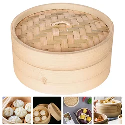 Tool Hair Steamer Vegetable Basket Insert with Lid 18x18cm Bamboo Momo Kitchen Reusable