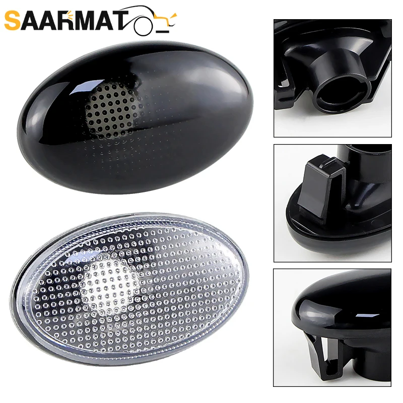 2PCS Side Indicator Marker Light Shell Cover (No Bulb) For Mercedes Benz Smart W450 W452 A-Class W168 Vito W639 W447 Citan W415