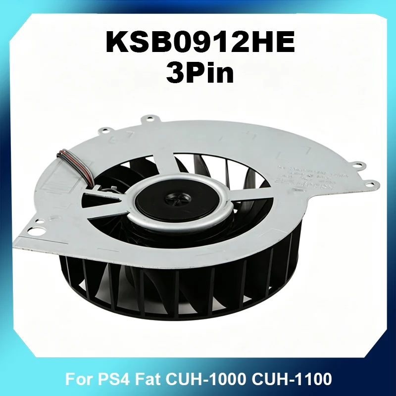 KSB0912HE 3Pin Internal Cooling Fan Replacement For PS4 Fat CUH-1000 CUH-1100 Game Console Cooler