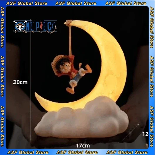 

20cm New ONE PIECE Anime Figure Monkey D. Luffy Peripheral PVC Model Statue Night Light Room Decoration Ornaments Kid Gifts Toys