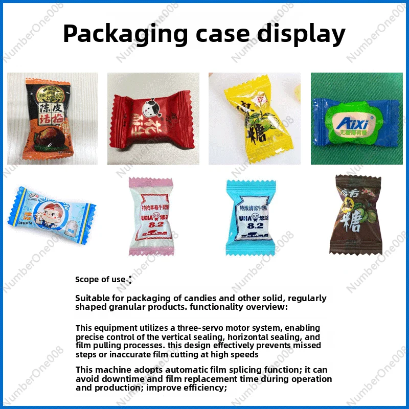 เครื่องห่อขนมความเร็วปานกลาง เครื่องบรรจุผลไม้อบแห้งอัตโนมัติ เครื่องบรรจุอินทผลัมพร้อมเครื่องชั่งนับจำนวน