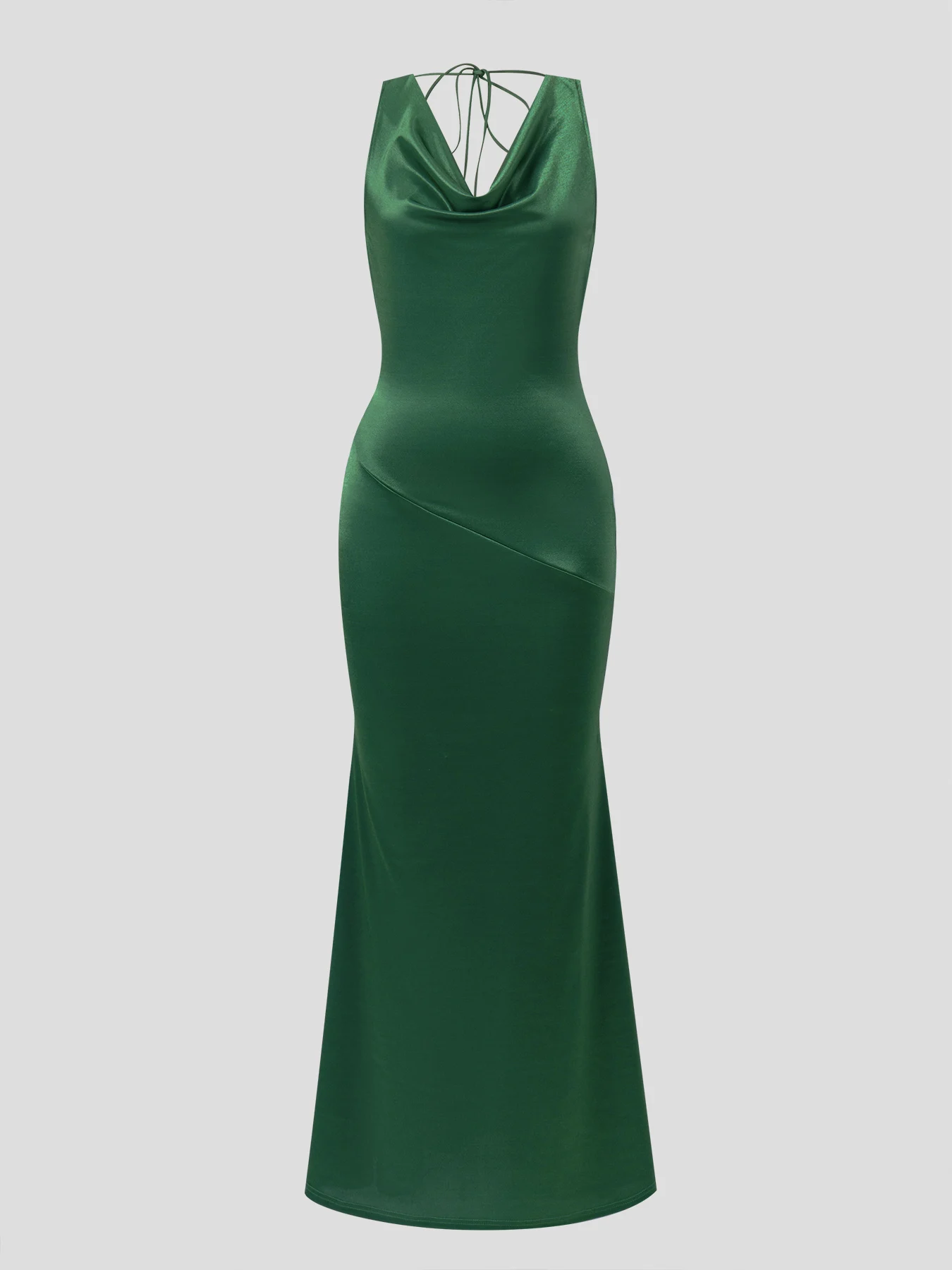 Satin Halter Neck Maxi Dress Satin Halter Neck Maxi Dress