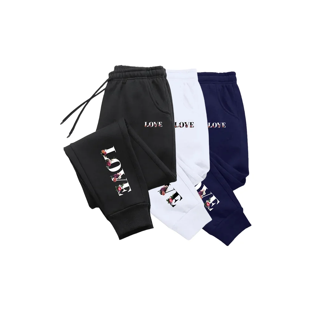 

Autumn Mens Tracksuit Trousers LOVE Letter Print Street Luxury Sweatpants Daily Casual Simplicity Versatile Jogging Sport Pants