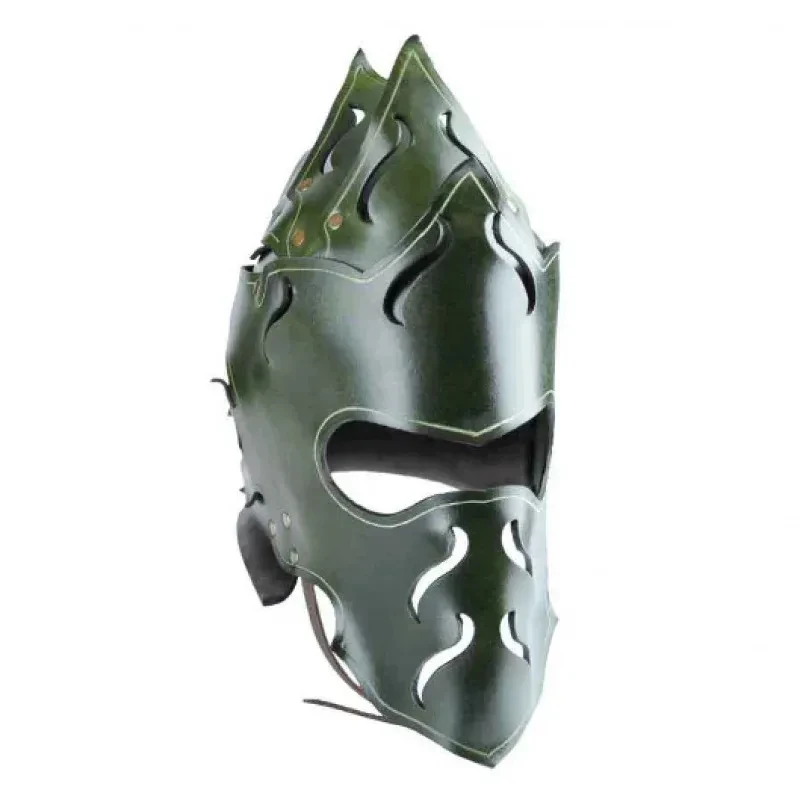2026 Armure d'épaule en cuir, masque creux, style Viking Nordique Médiéval, accessoire de COSPLAY pour performance 2026 ZanCos