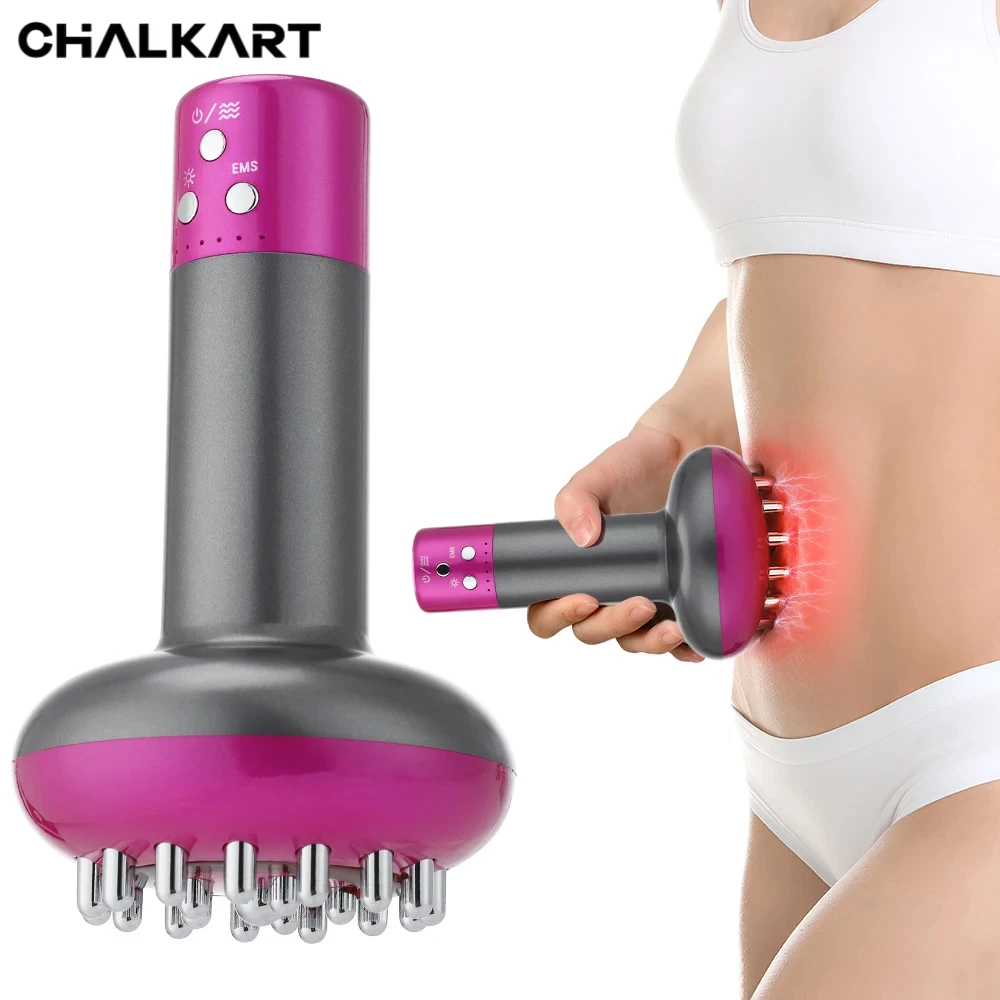 

Rechargeable Guasha Massager Heating Meridian Scraping Brush for Body Shaping Lymphatic Detoxification Fat Burner with Regimen