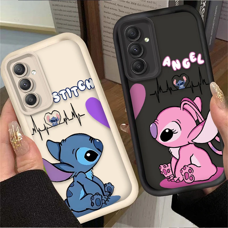 Coque arrière souple en silicone Disney Stitch, étui pour Samsung Galaxy A25 A15 A55 A35 A05 A05S A24 A13 A23 A12 A22 A32 A52 A52S A72 A11