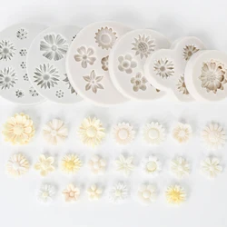 Mini Daisy Flower Silicone Mold DIY Fondant Chocolate Cake Baking Mould Wedding Birthday Party Cake Decorating