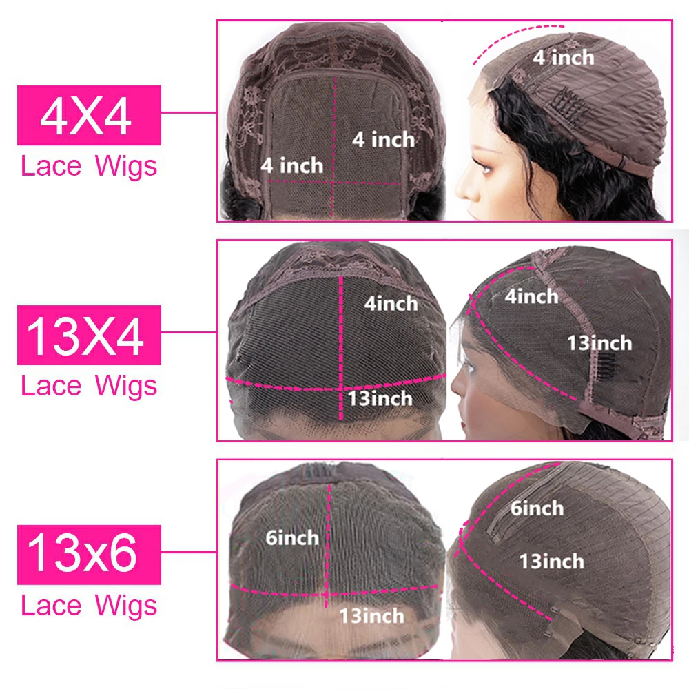 13x6 lockige Echthaar Perücken für schwarze Frauen Echthaar 4x4 Wasserwelle Spitze Verschluss Perücke 36 Zoll 13x4 HD Deep Wave Spitze Frontal Perücke