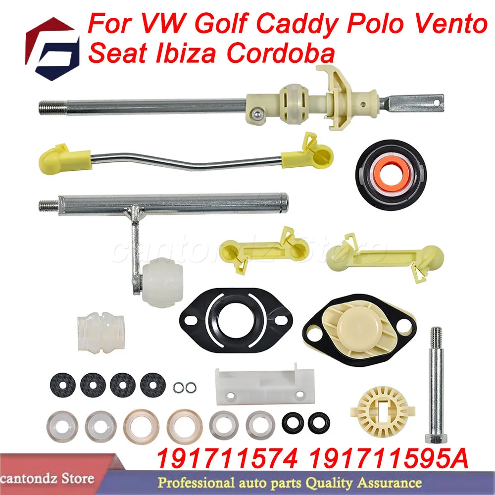 

1 Set Gearbox Gear Shift Linkage Repair Kit For VW Golf Caddy Polo Vento Seat Ibiza Cordoba 191711574 191711595A Auto Accessory