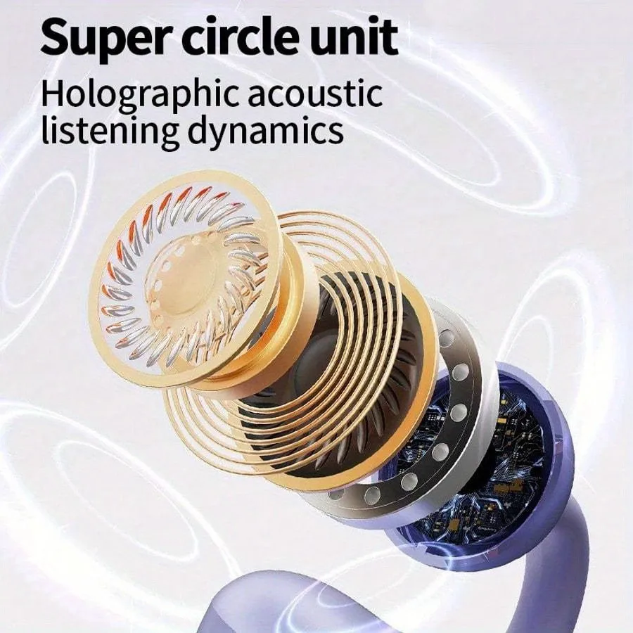 جديد Q71 TWS سماعات توصيل العظام بلوتوث 5.3 سماعات أذن بمشبك على الأذن سماعات عرض رقمية رياضية مريحة