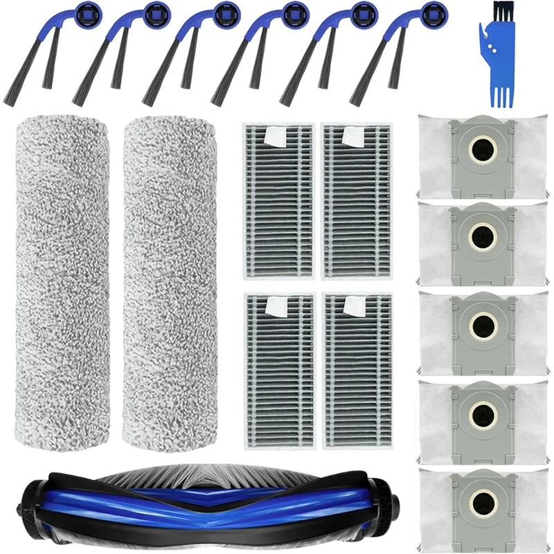 

AC39-Vacuum Parts For Ecovacs Deebot T80 Omni / T80 Robot Vacuum Parts Brush Filter Set