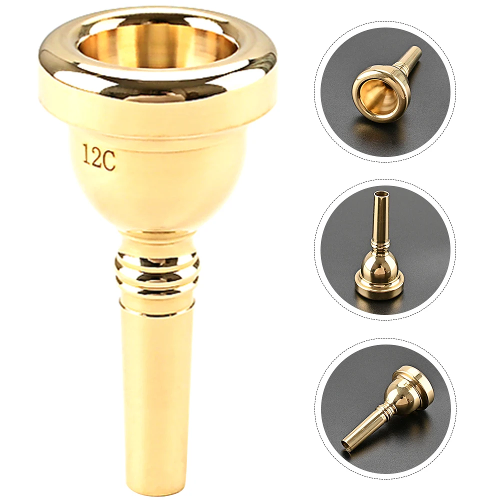 

12C Trumpet Mouthpiece Easy Clean Durable Smooth Surface Suitable Music Lovers Great Decoration Accessories Brass