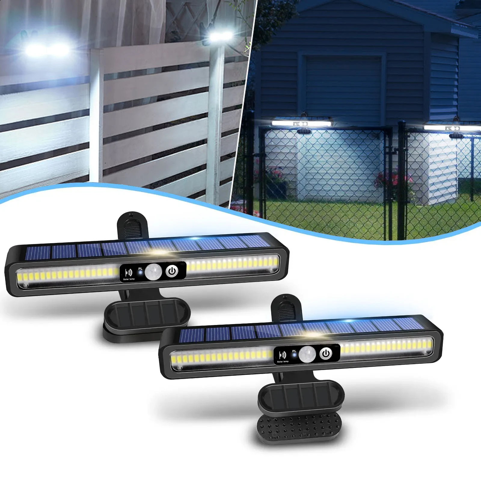 

Clip On Solar Motion Lights Outdoor Waterproof Fence Lights 36 LEDs Portable Security Light for Garden Garage Camping Driveway