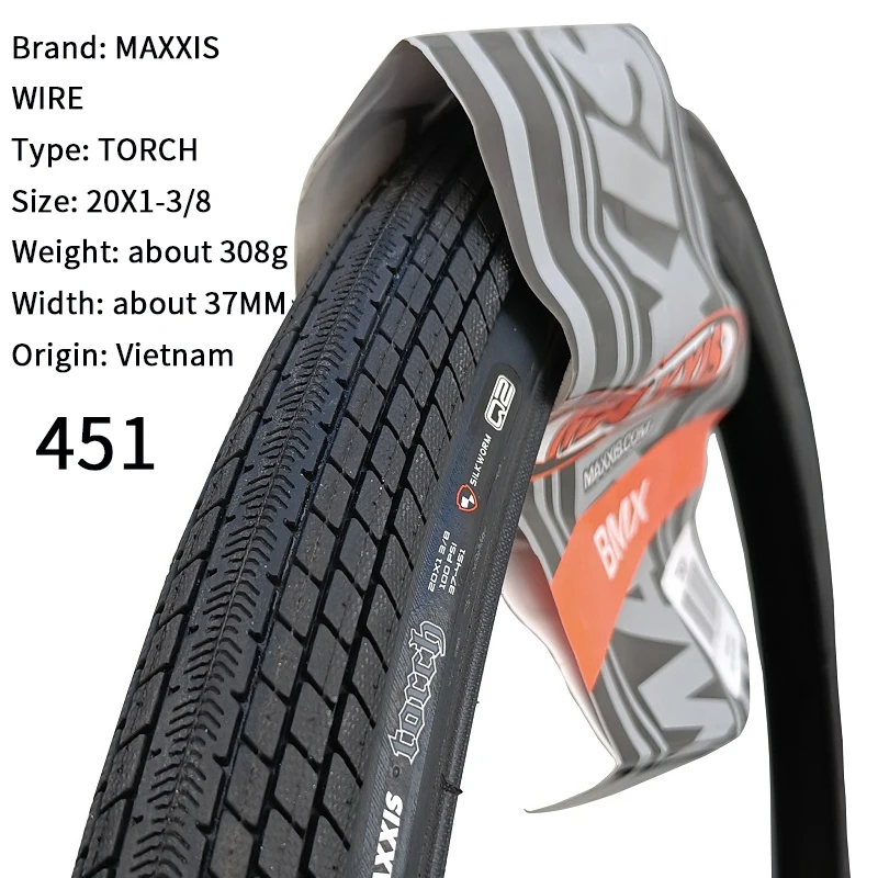 MAXXIS DETONATOR GRIFTER TORCH WIRE BICYCLE TIRE OF BMX 451 406 20 INCH Bicycle Tire