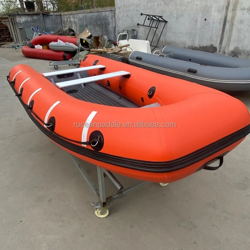 Aluminum Hull RIB Boat With PVC/Hypalon Tubes, Rigid Inflatable Boat For Fishing, Rescue & Recreation