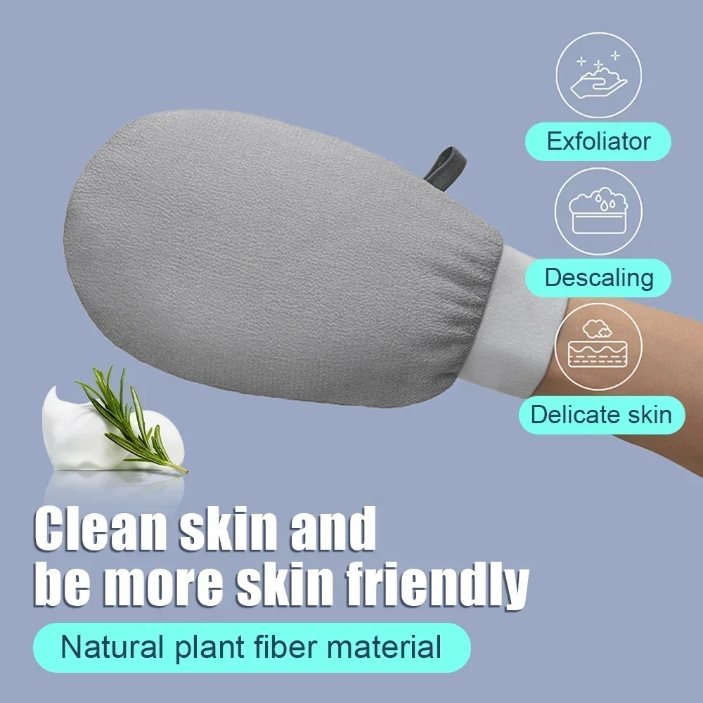 

4Pcs Scrub Exfoliating Gloves Back Scrub Dead Skin Facial Massage Gloves Durable Multi Color Deep Cleansing Towels for Shower