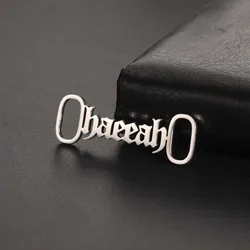 Sipuris One Pair Custom Name Logo Shoe Buckle Stainless Steel Personalized Nameplate Date Logo Women Men Jewelry Gift Trendy