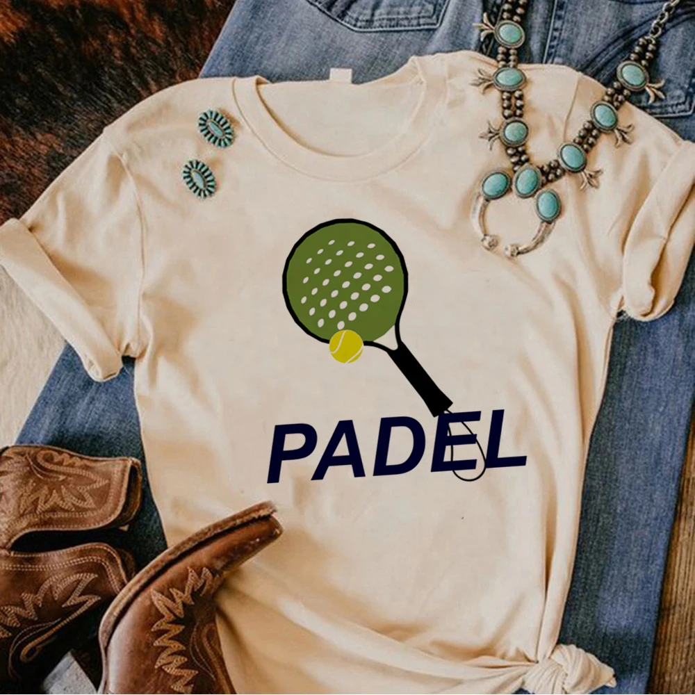 Padel top women summer t-shirts girl 2000s clothes