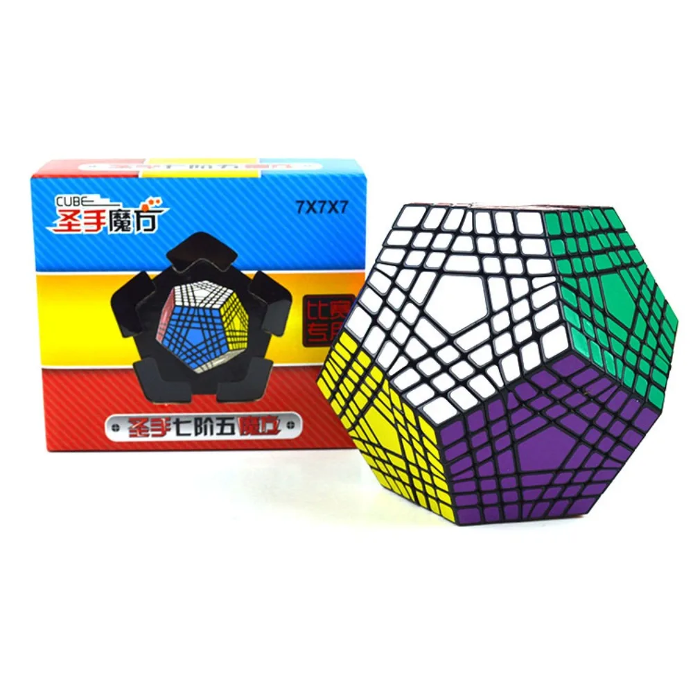 

SengSo 7X7 Куб Megaminx Черное тело Белое тело Куб Megaminx Игрушка-головоломка с высокой сложности