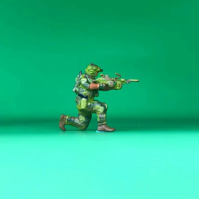 Model do druku 3D w skali 1:64, 6 sztuk żołnierzy, figurki akcji Sił Specjalnych US Navy SEALs, miniaturowe akcesoria do scen DIY, kolekcja.