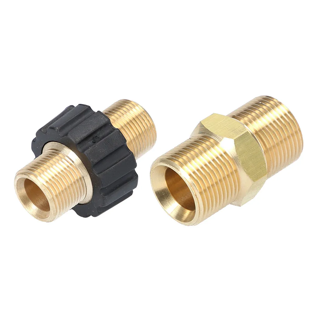 Double Nipple M22x1.5 Male Hose Connector Coupling For High Pressure Cleaner External Thread Hose Joint Adapter Joint