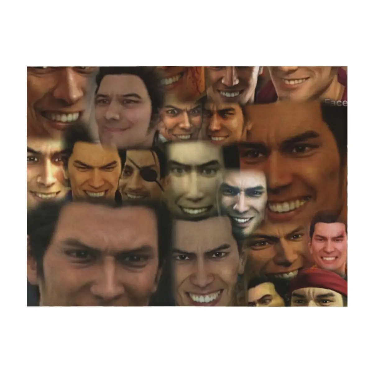 

Happy Kazuma Kiryu :) Throw Blanket cosplay anime Travel For Baby Bed Blankets