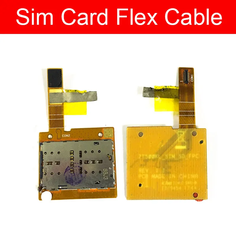 Sim Card Slot Tray Flex Cable For Asus ZenPad ZenPad 3S Z500KL ZT500KL SIM  Memory Card Reader Holder Flex Ribbon Repair Parts