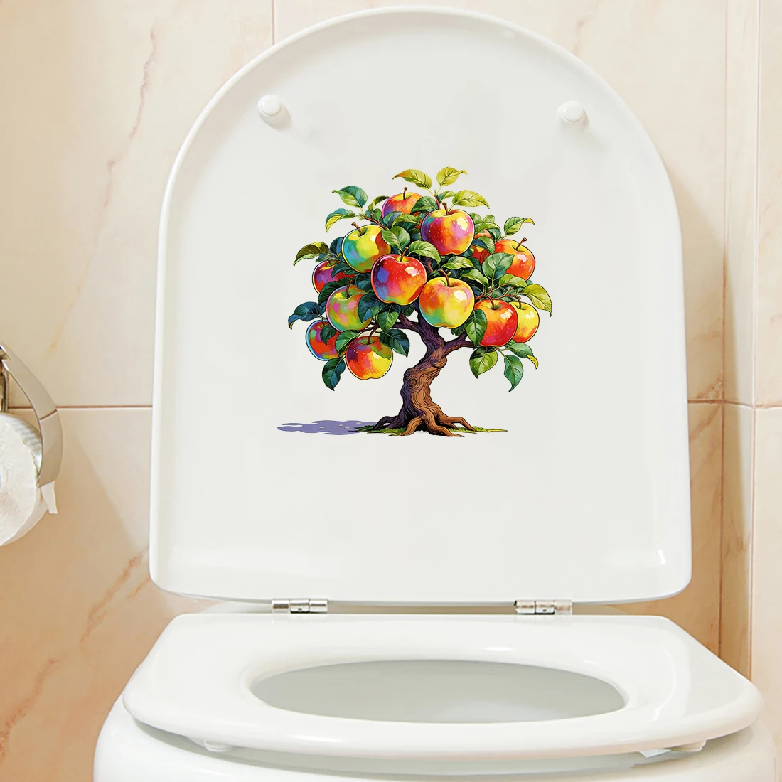 Three Ratels CEE187 Beautiful Apple Tree Cartoon Wall Stickers for Home Decoration